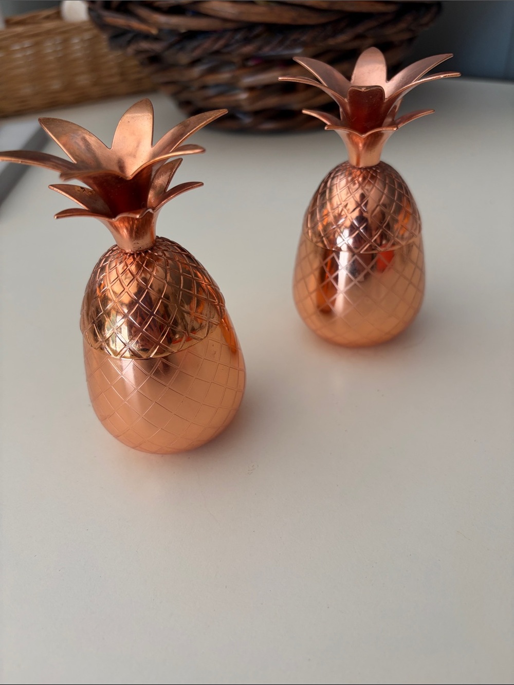 Copper Pineapple Shot Glasses - southern hospitality